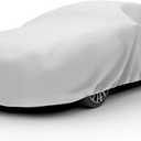 Budge Lite Car Cover, Indoor Protection, Breathable Dustproof Cover, Fits Compact Cars & Sedans up to 157 Inches, Gray, Size 1