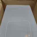 Amazon Basics Airtight Pet Food Storage Container with Scoop, BPA Free, Removable Wheels, 69 QT, Gray