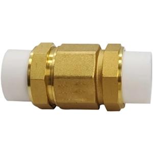 Brass Horizontal Check Valve With PPR Double Movable Joints 1Pcs(PPR20)