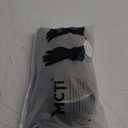 MCTi Kids Mittens Waterproof Winter Ski Warm Sherpa Lined Long Cuff with String (X-Small, Grey)