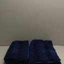 Arotive Luxury Chenille Bathroom Rugs Set 2 Piece, Extra Soft Absorbent Shaggy Bath Rugs, Non-Slip Machine Wash Dry Bath Mats for Bathroom, Shower and Tub, 36x24 and 24x16, Navy