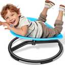 Kids Sensory Swivel Chair, Spinning Chair for Autistic Kids, Sensory Toy for ADHD Children, Training Body Coordination (Blue)