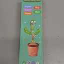 Rechargeable Dancing Talking Cactus Toy, Singing Cactus Baby Toy That Talks Back, Educational Baby Toys 18 months+ w/ 51 English Songs, Toddler Easter Basket Stuffers, Easter Gifts for Kids, Infant (Green)