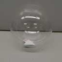 KoKo&Yukina 6 Inch 3 Pack Clear Glass Globes Shade Replacement Glass Shades - 2.67" Fitter Opening - Lighting Fixture Replacement
