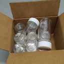 11 Pack of 6 Oz. Empty Clear Plastic Spice Bottles with White Sprinkle Top Lids For Storing and Dispensing Salt, Sweeteners and Spices - Food-Grade Spice Jars for Kitchen and Home Spice Organization