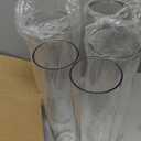 Nuogo 12 Pcs Plastic Clear Cylinder Vase for Home 16 Inch Acrylic Flower Clear Vase Centerpiece for Centerpieces Wedding Party Decorations