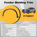 GXARTS Front Left Side Fender Wheel Molding Trim Compatible with Nissan Rogue 2021 2022 2023# 63861-6RR1A 638616RR1A
