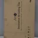 Art3d 12-Pack Drop Ceiling Tiles 2x4 Ft, PVC Decorative Ceiling Covering Panels for Basement Kitchen Bathroom, 24x48 Inch, Cover 96 Sq. Ft, Smooth White