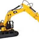 Diecast Masters RC Truck CAT 336 Excavator | Fully Functional Radio Control 1:24 Scale Model Remote Truck, Caterpillar Trucks Yellow 25001, Approx Measurements: 19.3in L x 6.5in W x 8.7in H
