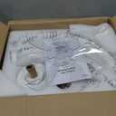 LEDIARY 20 Inch Low Profile Ceiling Fans with Lights and Remote, Dimmable Modern Fan Light(3000K-6000K), 6 Speed, Reversible, APP & Remote Control, Flush Mount Ceiling Fan for Bedroom, White