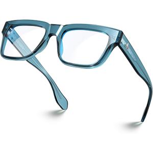 VISOONE TR90 Square Blue Light Blocking Glasses Fashion Computer Eyewear for Women and Men RANDI
