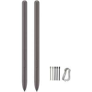 2PCS Tab S9 FE Pen Replacement for Samsung Galaxy Tab S9/S9 FE/S9+ Pus/S9 Ultra All Version Tablet Stylus Pen Touch S Pen with Tips/Nibs (Gray)