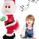 Gfilay Twerking Santa – Animated Dancing Christmas Plush Toy for Adults and Kids, Funny Singing Santa Claus, Ideal for White Elephant Exchange, Gag Gifts and Holiday Décor