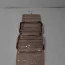 NISHEL Travel Toiletry Bag for women, Portable Hanging Organizer for Travel-Sized Shampoo, Conditioner, Brushes Set, makeup Accessories, Medium Size, Pink