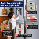 5-Pack Child Proof Refrigerator Lock with 3M Adhesive, Baby Child Safety Cabinet Locks, Kids Safety Fridge Locks for Oven Drawers Freezer Door Latches- White