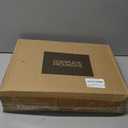 Couch Arm Table | XL Acacia Wood Folding Sofa Side Tray | 15.8" x 11.8" | Cup & Phone Holder | Adjustable Clip on TV Caddy Armrest Tray | Perfect for Eating Dinner & Snacks | Thin Foldable Organizer