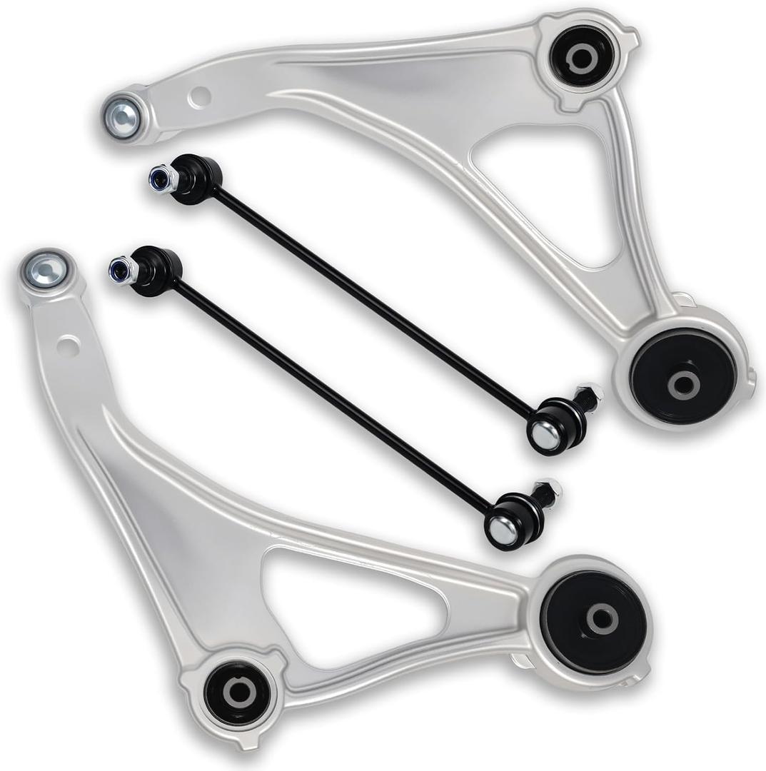 4Pc Front Lower Control Arm Sway Stabilizer Bar End Link Compatible With Nissan 2015 2016 2017 2018 Altima, Fit for Nissan 2016 2017 2018 2019 Maxima, K622838 K622839 K750094 K750095