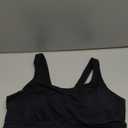RUNNING GIRL High Impact Sports Bras for Women,Racerback Running Bra Workout Crop Tank Tops Longline Sports Bra Push up (XX-Large, Black)