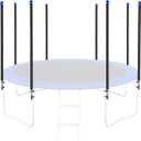 8 Universal Trampoline Enclosure Net Poles, Trampoline Poles Replacement and Hardware Fits 8 Straight Poles Round Frame