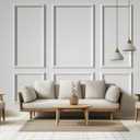 NeatiEase Peel and Stick Wall Molding Kit 6-Frame Pre-Made, Ready-to-Assemble Wall Moulding Panel Frame, Self-Adhesive Wainscoting Panels Wall Trim for Interior Walls Home Decor (50"x40",50"x20")