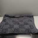 Snuggle Sac Faux Fur Throw Blanket for Couch, Knitted with Microfiber Fancy Yarn Blanket, Cozy Soft Warm Blankets for Sofa Bedroom Living Room,Solid Dark Grey,50x60 inches