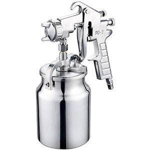 Suction Feed Air Spray Paint Gun 2.0mm Stainless Nozzle 1000ml Capacity Airbrush Painting Tool for Car Furniture Painting Hand Held Paint Sprayer
