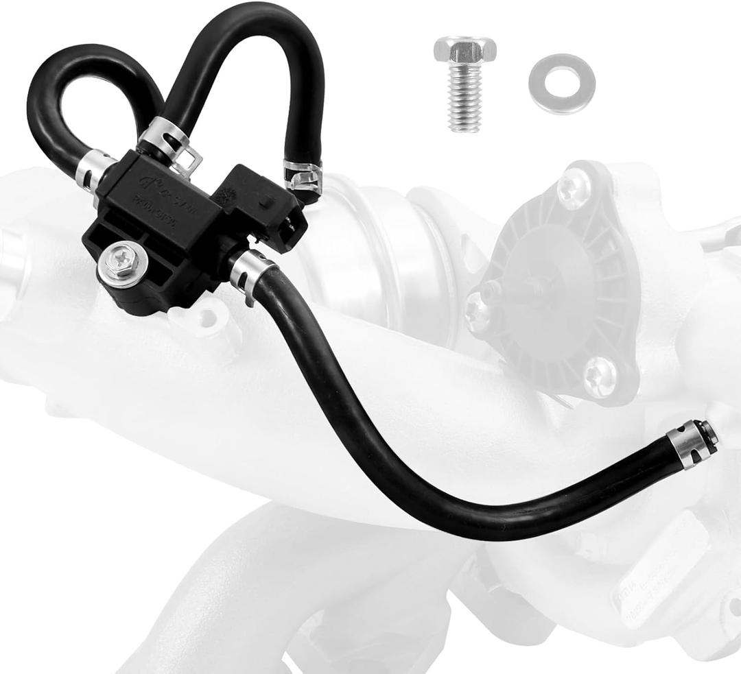 55574902 55587751 Turbocharger Intercooler Bypass Valve with Solenoid Compatible with Turbo Charger 2011-2019 Chevy Chevrolet Cruze 2012-2020 Sonic 2013-2021 Trax 2013-2021 Buick Encore 1.4L