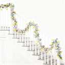 Giegxin 6 Feet Christmas Pastel Garland Candy Ornament Pink Blue Ball Party Christmas Decorations for Xmas Home Indoor Outdoor Decoration Holiday Mantelpiece Stairs Home