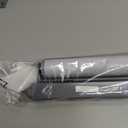 LazBlinds No Drill Zebra Blinds for Windows 36" W x 64" H, Grey