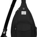 Rope Sling Bag for Women Men Casual Cross Body Daypack Backpack Adjustable Strap Water Repellent for Travel/Sport