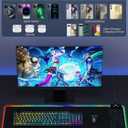 Mouse Pad with Wireless Charging, Large Desk Mat RGB Gaming Mousepad, 10 Light Colors LED Gaming Pad Keyboard Pad with Ultra-Smooth Surface & Non-Slip Rubber Base, Waterproof Full Desk Mouse Pad