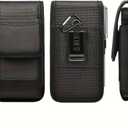 Phone Holster for Google Pixel 10,10 Pro,10 Pro XL / 9a 9 Pro XL 8a 8 7a 6a 5 4, Cell Phone Case Belt Clip Carabiner Card ID Holder Vertical Carrying Heavy Duty Nylon Cellphone Pouch Bag