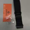 Bandletic Compatible with Fenix 6x pro Watch Band - 26mm Quick Fit Wide Nylon Stretchy Rugged Loop Sport Straps with G-Hook for Fenix 8 51mm/7X/5X Plus/3/3 HR/Tactix/Epix Pro2 51mm//Instinct 2X, Black, Black G-Hook / Black Black