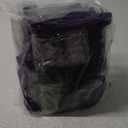 Clear Vinyl Zippered Storage Bags (3-Pack) 40L Sturdy Storage Bags for Sweaters, Blankets, Comforters, Bedding Sets and Much More! (Purple, 18x15x9)
