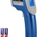 Etekcity Infrared Thermometer Upgrade 774, Heat Temperature Temp Gun for Cooking, Laser IR Surface Tool for Pizza, Griddle, Grill, HVAC, Engine, Accessories, -58F to 842F, Blue
