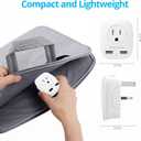 3 Pack US to UK Ireland Travel Plug Adapter, Anstronic International Power Adaptor with 2 USB, 4 in 1 Type G Power Outlet Adaptor for USA to England Kenya Dubai Irish Scotland