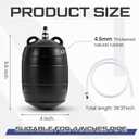 Glooglitter Inflatable Pipe Plug Sewer Test Plug Rubber Plumbing Test Balloon Ball for Sewage Pipeline Inspection(4 Inch,with 39.37 Plastic Extension Hose)