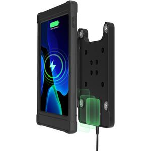 iPad Wireless Charger Magnetic Case  CTA Wireless Charging Magnetic Shockproof Case & Desk Stand Cover for 10.2" Inch iPad 7/8/9 Gen - iPad Air 3/4/5 & 10.5" Inch iPad Pro & More Tablets - (PAD-ICCB)