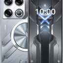 Mobile Phone, 5.0 inch Android 9.0 OS,16GB ROM (SD to 128GB), Dual SIM Dual CamerasFace ID Unlock Cell Phones (GT20Pro-Argent)