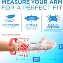 Mighty-X 100% Waterproof Cast Covers for Shower Arm - Tight Seal - 3pk Adult Reusable Cast Protectors - Half Arm Bag Sleeves