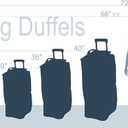 Rockland Drop Bottom 40" Rolling Duffel Bag, Navy