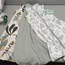 Yoofoss Baby Sleep Sack 0-6 Months Wearable Blanket for Babies 100% Organic Cotton 2-Way Zipper TOG 0.5 Toddler Sleeping Sack 3 Pack, Sleep Sacks (Small, Banana&leaf&green)