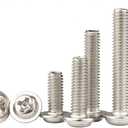 2 x 50Pcs Metric M4 x 22mm Knobs Screws for Chinese Konbs Pulls Handles, 22mm Length Washer Head Bolts Phillips Drive PWM Machine Screws for Metric M4 Hole Cabinet Door Drawer Handles (M4 x 22mm, 50 Pcs)