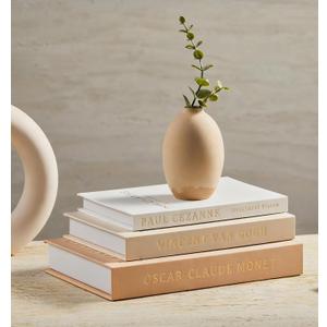 Aesthetic Decorative Books - Coffee Table Books Decor - Faux Decor Book Storage Box for Decoration - Set of 3 Linen Fake Book for Home Table Decor - Bedside Tables Decors - Home Room Bookshelf Decors