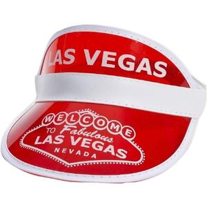 Forum Novelties 72875 Las Vegas Visor, One Size, Red, Pack of 1