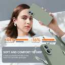 2 x for iPhone 16 Case with 2 Screen Protectors - Compatible with Magsafe - Upgraded Camera Protection - Liquid Silicone Protective Phone Case for Men, Women,Girls - Porcelain Blue