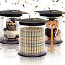 Xuhal 3 Pcs Graduation Gift Box 7 x 8 Inch Class of 2026 Grad Cap Gift Container Flower Box Money Holders for Centerpiece and Disposable Grad Party Cake Boxes for Graduation School Party Decor