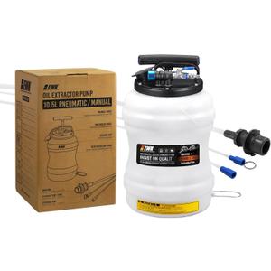 EWK 10.5L Pneumatic/Manual Oil Extractor Pump for Oil Change, Fluid Extractor for Automotive Fluids Vacuum Evacuation