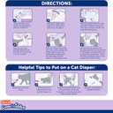 Hartz Comfitables Cat Diapers, Size L 12 Count, Comfortable & Secure Fit, Easy to Put On