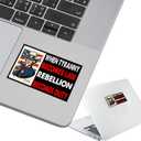 2 x 6Pcs When Tyranny Becomes Law Rebellion Becomes Duty Sticker - When Tyranny Becomes Law Rebellion Becomes Duty Bumper Sticker - 5"x3" Phone Stickers, Premium UV Printing Laptop Stickers